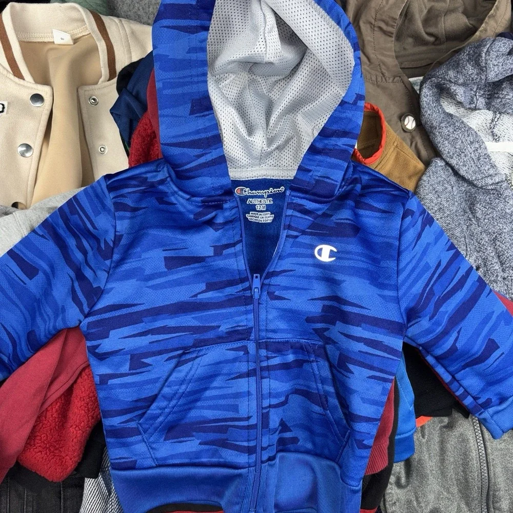 Boys Jackets Size 12M Lot Of 32 Mixed Nike Jordan Reebok Carters Toddler Coats